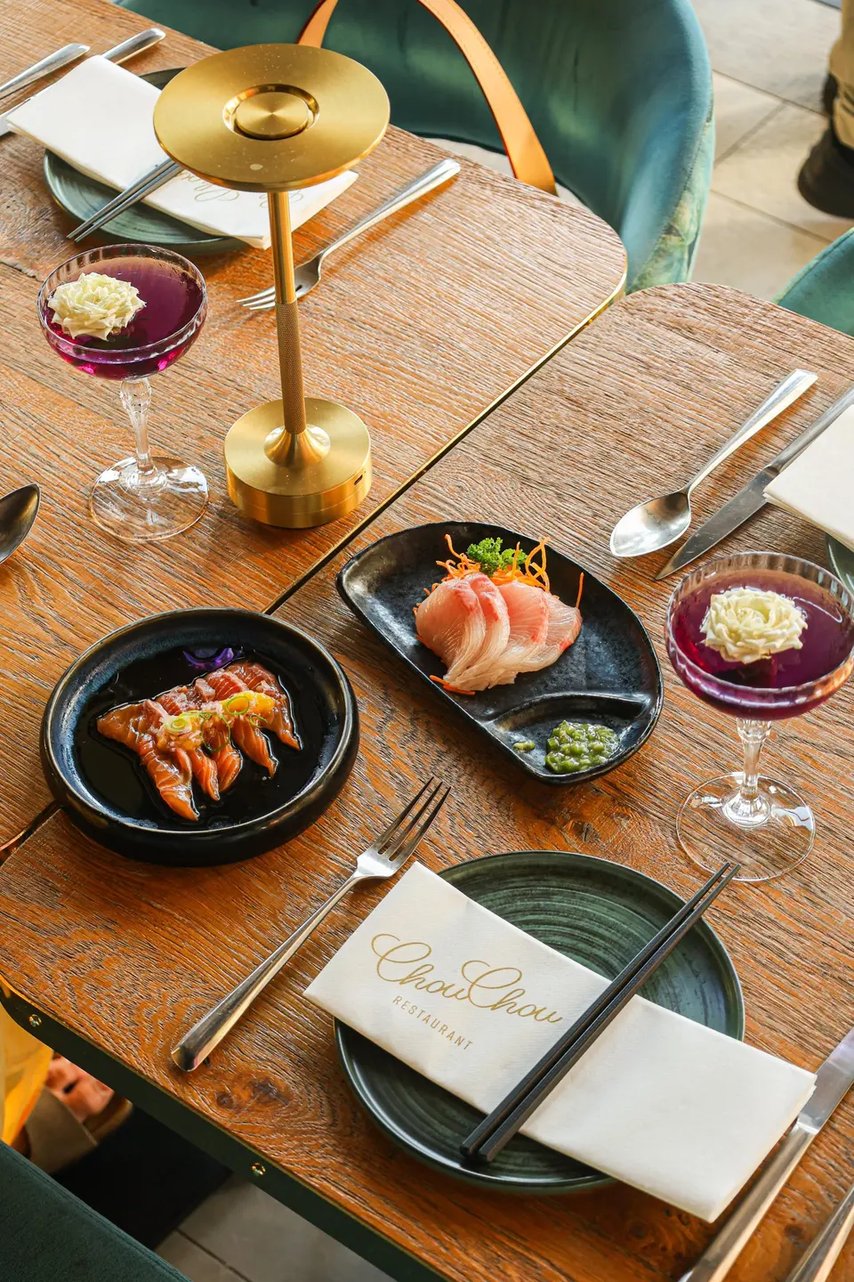 Sushi en sashimi om te delen
